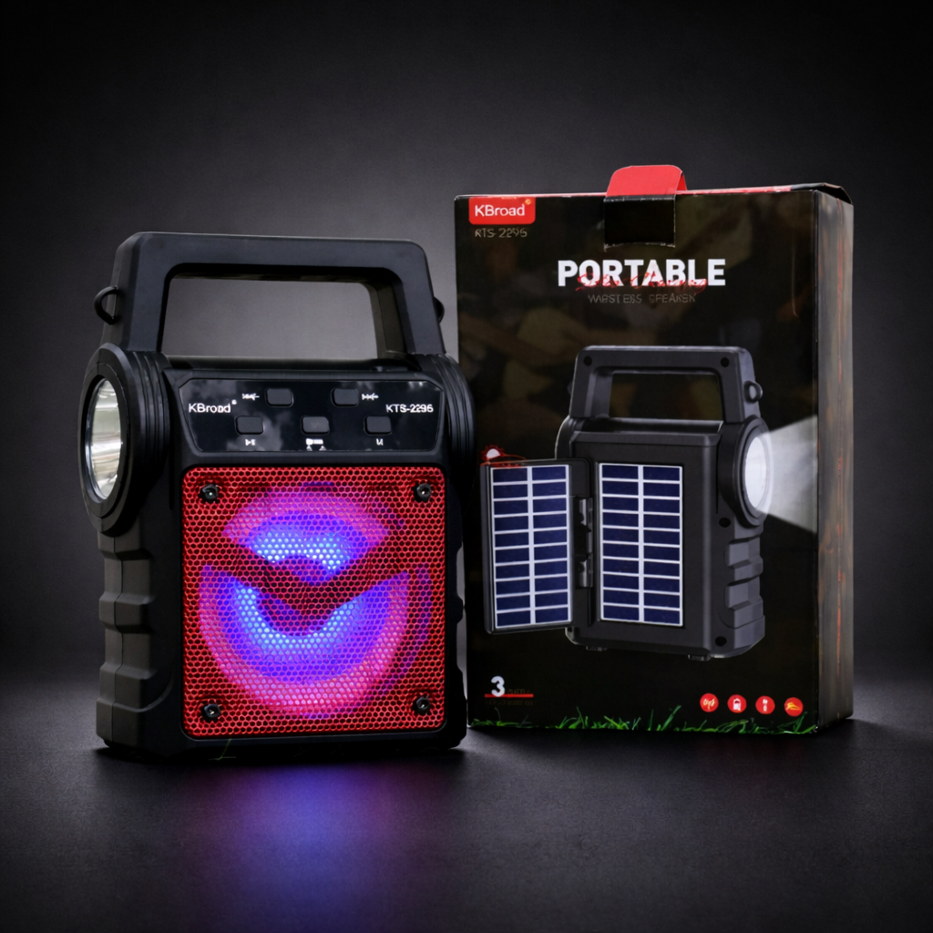 KTS 2295 Portable Solar Bluetooth Speaker